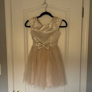 Lilt Shimmering Gold and Cream Formal Dress